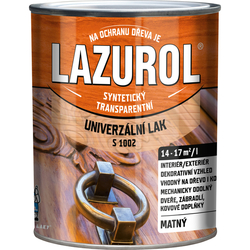 LAZUROL S1002 UNIVERZÁLNÍ SYNTETICKÝ LAK 0,75L MAT