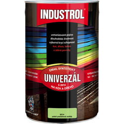 Industrol S2013 univerzál lesk vrchní barva na kov a dřevo, 5014 zeleň pastelová světlá, 4 l