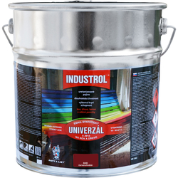 Industrol S2013 univerzál lesk vrchní barva na kov a dřevo, 8440 červenohnědá, 9 l
