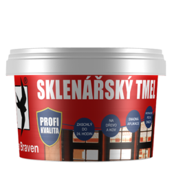 SKLENÁŘSKÝ TMEL 0,5KG KELÍMEK RL
